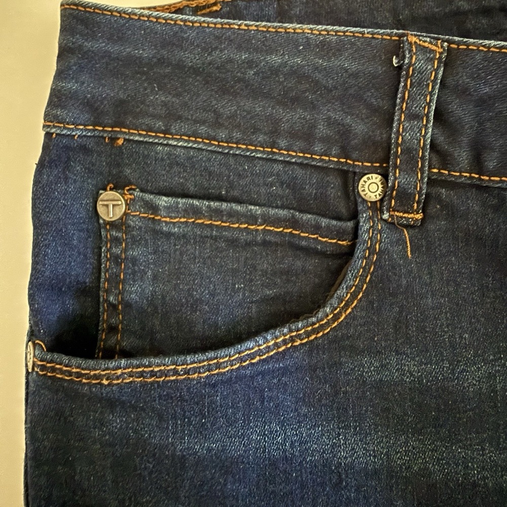 NWT Tahari Jeans Womens Sz 12 GIA Thigh Slimming Ankle Skinny Stretch Denim - Picture 9 of 14